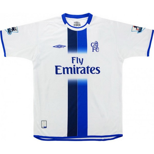Tailandia Camiseta Chelsea Segunda equipo Retro 2003 2005 Blanco